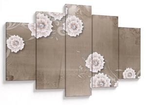Kép - drapéria virágokkal (150x105 cm)