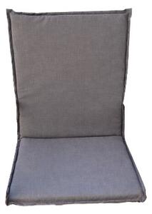 Magas támlás székpárna 90x45x4 cm szürke