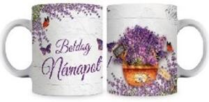 BÖGRE LEVENDULÁS "BOLDOG NÉVNAPOT" 2F