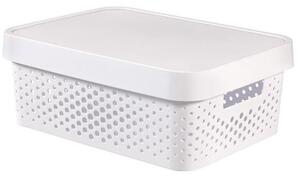 CURVER INFINITY kosár tetővel 11 L 36,3x3,8x27 cm fehér