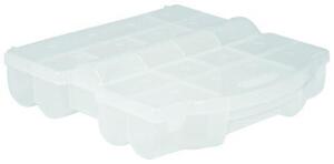 Rendszerező doboz nagy 26,2x26,2x7 cm átlátszó műanyag