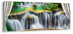 Kép - Varázslatos vízesések megtekintése (120x50 cm)