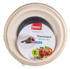 BANQUET AVANZA Thermo edény ételhordó fedővel 2,5 L bézs színű