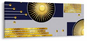 Kép - arany körök (120x50 cm)