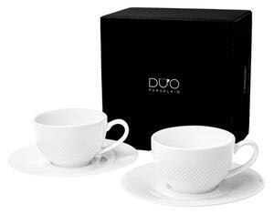 KÁVÉSCSÉSZE SZETT 2DB-OS FEHÉR, DÍSZDOBOZBAN "DIAMOND"