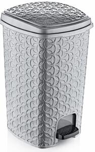 POLY TIME Pedálos szemetes betéttel 12 L 26x30x35 cm szürke