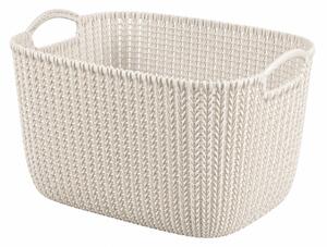 CURVER Knit kosár téglalap alakú 19 L fehér 40x30x23 cm