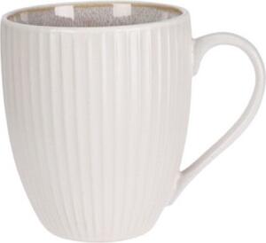 BÖGRE FEHÉR CSÍKOS STONEWARE 400ML