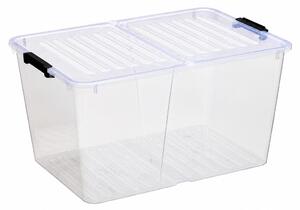 HOME BOX Flex tároló 50 L 56x39x30 cm átlátszó