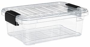 DÜNYA Lock & Keep Tároló doboz átlátszó 21,5 L 52,5X35,5X15 cm sötét szürke füllel