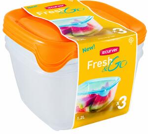 CURVER Fresh & Go szett 3x1,2 L 12x15,5x15,5 cm
