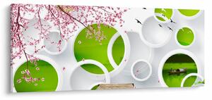 Kép - móló a tó felett (120x50 cm)