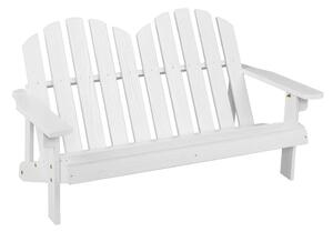 2 személyes adirondack szék gyerekeknek, fehér