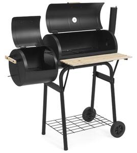 2in1 faszenes BBQ grill és smoker