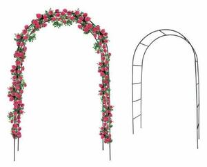 Növényfuttató pergola 140x38x240cm - sötétzöld