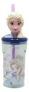 POHÁR SZÍVÓSZÁLAS 3D 360ML FROZEN