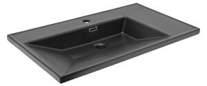 Cabinet washbasin SAT B-Way 81x46 cm black matt SATBW8046BKM