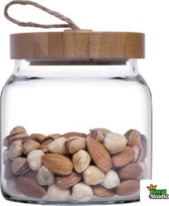 Tároló üveg bambusz tetővel Woody 575ml 43573/1113281