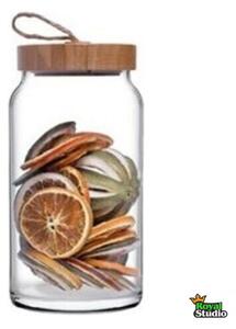 Tároló üveg bambusz tetővel Woody 1130ml 43593/1113283