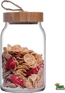 Tároló üveg bambusz tetővel Woody 860ml 43583/1113282