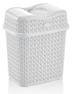 Szemetes középen billenős 4,5L kötött mintás 8171