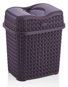 Szemetes középen billenős 4,5L kötött mintás 8171