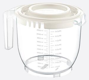 Habverő tál fröccsenésgátló tetővel 2,2L 10200