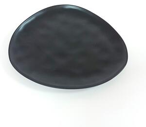 Tányér lapos kerámia Trior fekete 30cm 956