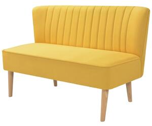 Sárga szövetkanapé 117 x 55,5 x 77 cm