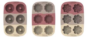 Szilikon sütőforma szett virág muffin fánk 6db-os 30010-2