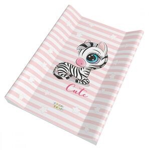 Babastar merev pelenkázó lap 50*80 cm - Rózsaszín zebra