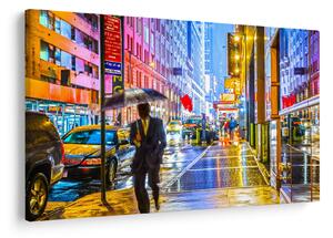Kép - Város neonfényben (90x60 cm)