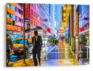 Kép - Város neonfényben (70x50 cm)