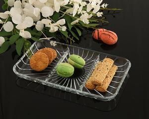 Kínáló tányér szögletes osztott Elegant 54983/1206568 AKCIÓ