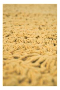 Alma sárga kézzel szőtt pamut szőnyeg, ⌀ 120 cm - Nattiot