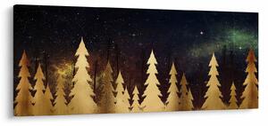 Kép - arany éjszaka (120x50 cm)