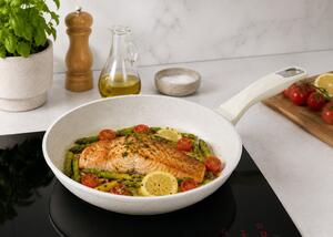 Serpenyő gránit bevonat krém színű 24cm BM-7705-24