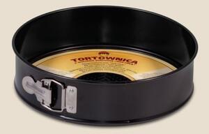 Tortaforma kör alakú csatos 24cm texturált aljjal tapadásmentes fekete 990-23