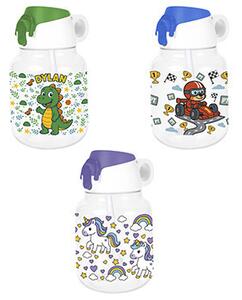 Kulacs szívószállal gyerek mintás 800ml 161676-103