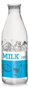 Tejes üveg csavaros tetővel 1L M91820