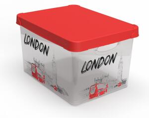 Tárolódoboz tetővel 17L London