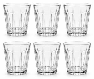 Mirelle whiskys pohár készlet bordázott 6 db-os 9 cm