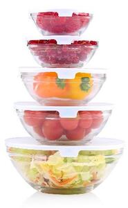 ÜVEGTÁL SZETT 10DB TETŐVEL 130/220/330/450/900ML 1.035KG ALPINA