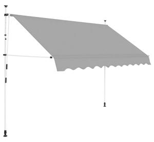 Feltekerhető napellenző, szürke, 250x120 cm