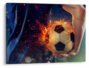 Kép - Futball-labda a tűzben (70x50 cm)