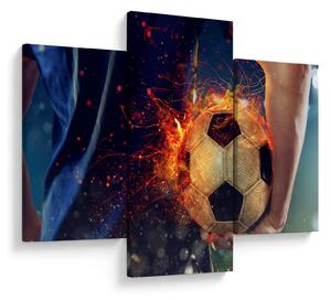 Kép - Futball-labda a tűzben (90x60 cm)