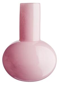 CANDY üveg váza, rózsaszín 25 cm