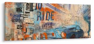 Kép - lovaglásra született (120x50 cm)