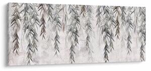 Kép - Fűzfa gallyak szürke vakolatban (120x50 cm)