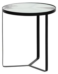 Fly fém tárolóasztal üveglappal, ⌀ 45 cm - BePureHome